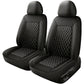 🚗 50% DE RÉDUCTION ! 🛋️ Ensemble Housses Siège Voiture Cuir PU – Cuir PU + Mousse 5 Couches – Surpiqué Losange & Universel for Confort & Protection