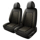 🚗 50% DE RÉDUCTION ! 🛋️ Ensemble Housses Siège Voiture Cuir PU – Cuir PU + Mousse 5 Couches – Surpiqué Losange & Universel for Confort & Protection
