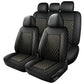 🚗 50% DE RÉDUCTION ! 🛋️ Ensemble Housses Siège Voiture Cuir PU – Cuir PU + Mousse 5 Couches – Surpiqué Losange & Universel for Confort & Protection