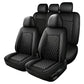 🚗 50% DE RÉDUCTION ! 🛋️ Ensemble Housses Siège Voiture Cuir PU – Cuir PU + Mousse 5 Couches – Surpiqué Losange & Universel for Confort & Protection