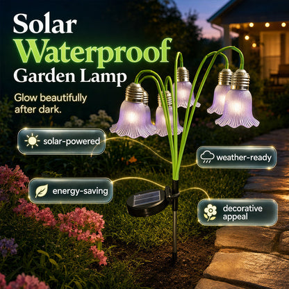 📢📢40% DE RÉDUCTION !! ⏰Lampes Solaires Fleurs Décorations de Jardin Extérieur 💐💡