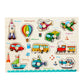 🧩 50% DE RÉDUCTION ! 🌳 Puzzle à Chevilles Montessori en Bois – Contreplaqué Massif – Chevilles Larges & Rivets Renforcés for Bébés 1-3 Ans