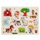🧩 50% DE RÉDUCTION ! 🌳 Puzzle à Chevilles Montessori en Bois – Contreplaqué Massif – Chevilles Larges & Rivets Renforcés for Bébés 1-3 Ans