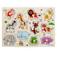 🧩 50% DE RÉDUCTION ! 🌳 Puzzle à Chevilles Montessori en Bois – Contreplaqué Massif – Chevilles Larges & Rivets Renforcés for Bébés 1-3 Ans