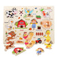 🧩 50% DE RÉDUCTION ! 🌳 Puzzle à Chevilles Montessori en Bois – Contreplaqué Massif – Chevilles Larges & Rivets Renforcés for Bébés 1-3 Ans