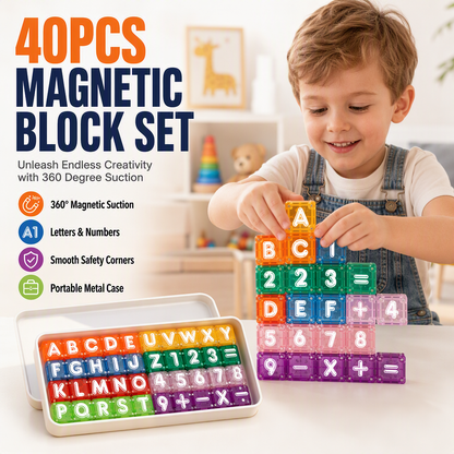 Cubes Magnétiques Alphabet et Chiffres pour Enfants