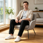 🎉 Soldes 2026 — Plus de 28 400 vendus ! 💞 Pantalon Slim Décontracté pour Homme avec Ceinture Élastique – Confortable 👖