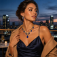 💎 50% DE RÉDUCTION! ✨ Parure Collier & Boucles d'Oreilles Goutte Scintillante – Alliage & strass, 52 cm / 3,5 cm – Idéale pour mariage, soirée & occasions spéciales 🌟