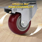 🔩 Roulette Pivotante Robuste avec Frein Total – Capacité 200 kg, Roue PU, Sans Marquage, Rotation 360° Fluide pour Chariot & Établi 🛠️✨