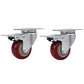 🔩 Roulette Pivotante Robuste avec Frein Total – Capacité 200 kg, Roue PU, Sans Marquage, Rotation 360° Fluide pour Chariot & Établi 🛠️✨
