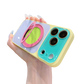 Coque Téléphone avec Anneau Rotatif 360° Color Block