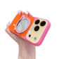 Coque Téléphone avec Anneau Rotatif 360° Color Block