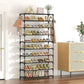 📢📢50% DE RÉDUCTION !! ⏰ Étagère à Chaussures Verticale 10 Niveaux – Gain de place, stable & grande capacité – Idéale pour ranger jusqu'à 20 paires dans votre entrée ✨
