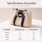👜 -50% ! 🌾 Sac Bandoulière en Paille Spacieux – Cuir PU + Paille – Tressage Fait Main & Quincaillerie Dorée pour Trajets Quotidiens Chic ☀️