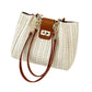 👜 -50% ! 🌾 Sac Bandoulière en Paille Spacieux – Cuir PU + Paille – Tressage Fait Main & Quincaillerie Dorée pour Trajets Quotidiens Chic ☀️