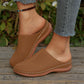 👡 -50% ! 🌬️ Mules à Enfiler pour Femme Ajourées à Plateforme – Synthétique + Caoutchouc – Design Sans Talon & Semelle Épaisse pour Confort Quotidien ☀️