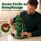 Distributeur à graines pour oiseaux en forme d'arbre festif
