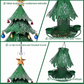 Distributeur à graines pour oiseaux en forme d'arbre festif