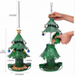 Distributeur à graines pour oiseaux en forme d'arbre festif
