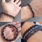 Bracelet vintage en pierre synthétique ronde