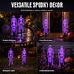 Lampes solaires à piquet « Skeleton » pour l'extérieur, étanches, pour la décoration d'Halloween