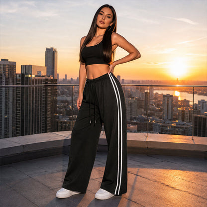 Pantalons de survêtement femme à jambes larges