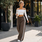 Pantalons de survêtement femme à jambes larges