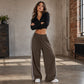 Pantalons de survêtement femme à jambes larges