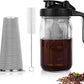 ☕ -50% ! 🥤 Carafe Cold Brew avec Couvercle et Filtre en Acier Inoxydable – Verre + PP – 32/64 oz & 7 Couleurs pour Café Maison de Qualité ✨