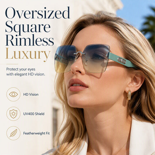 📢📢50% DE RÉDUCTION !! ⏰Lunettes de Soleil Carrées Sans Monture