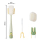 🧽 Lot de brosses 5 en 1 pour nettoyer les bouteilles – Éponge, paille, bord, recoins et crochet – Pour une propreté éclatante dans les moindres recoins ! ✨