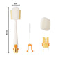 🧽 Lot de brosses 5 en 1 pour nettoyer les bouteilles – Éponge, paille, bord, recoins et crochet – Pour une propreté éclatante dans les moindres recoins ! ✨