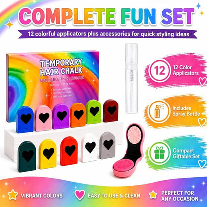 📢📢50% DE RÉDUCTION !! ⏰Kit de Craies Colorantes Temporaires pour Filles