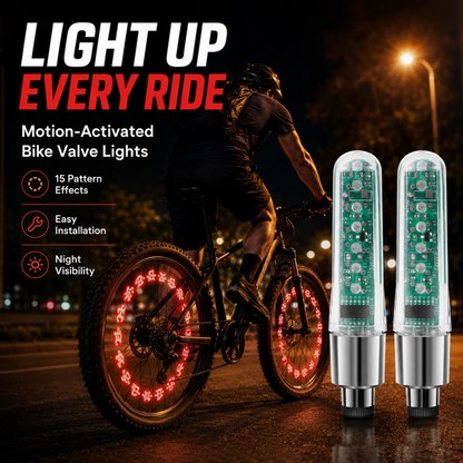 ⏳ 50% DE RÉDUCTION! ⏰ Éclairages LED pour chambres à air de vélo – Étanches et sûrs ✨