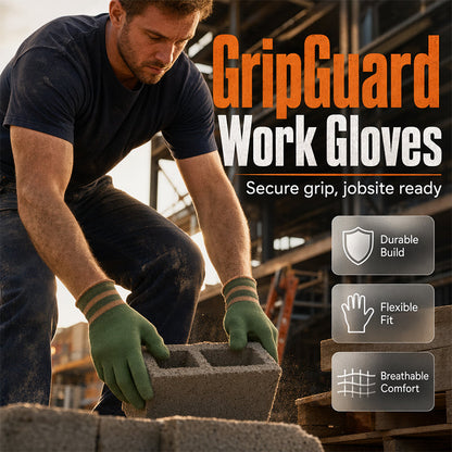 🧤 PROMO LIMITÉE 50% DE RÉDUCTION ! ⚡ Gants de Travail Flexibles Respirants Antidérapants – Résistants, Confortables, Polyvalents ✨