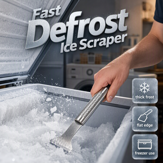 📢📢50 % DE RÉDUCTION !! ⏰ Grattoir à glace pour congélateur en acier inoxydable