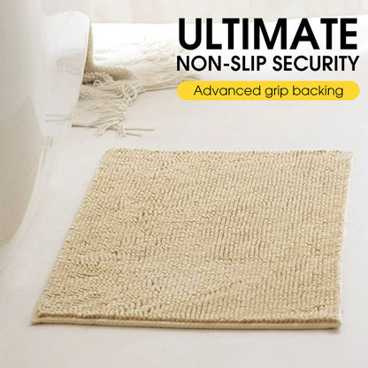 🛁50 % DE RÉDUCTION EN CE MOMENT ! Tapis de sol antidérapant et absorbant en chenille pour salle de bains – Tapis de douche doux à séchage rapide, tapis de bain absorbant pour salle de bains, cuisine et entrée