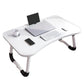 🔥 PROMO LIMITÉE 50% DE RÉDUCTION ! ⚡Table de Lit Pliable pour Ordinateur Portable avec Porte-Gobelet