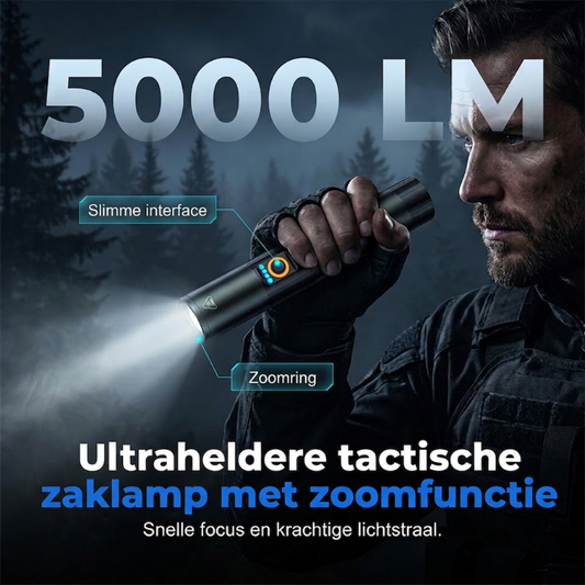 📢📢50% DE RÉDUCTION !! ⏰Lampe torche tactique ultra-lumineuse avec fonction zoom
