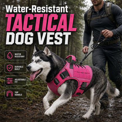 ⏳ 50% DE RÉDUCTION! ⏰ Gilet-harnais pour chien en tissu Oxford résistant – Sûr, réglable, confortable 🥾✨