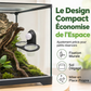 🦎🌿 Mangeoire Double Suspendue pour Reptiles – Fixation par Ventouse, Godets Amovibles et Alimentation Surélevée
