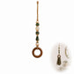 🧺🌸 Porte-serviette décoratif en perles – Perles en céramique, corde en jute et anneau en bois, une touche bohème et naturelle pour votre salle de bain ou cuisine 🏡