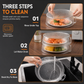 🍽️ 50% DE RÉDUCTION!  Cloche micro-ondes empilable – Anti-éclaboussures & conservation ✨