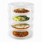 🍽️ 50% DE RÉDUCTION!  Cloche micro-ondes empilable – Anti-éclaboussures & conservation ✨
