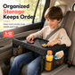 🚗 50% OFF NOW! 🎨 Kids Car Seat Travel Tray – Drawing Board & Storage Organizer – Stable Desk for Long Drives ✏️