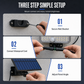 ☀️ Lampe Solaire Murale Extérieure à Détecteur de Mouvement & Télécommande – Étanche, 3 Modes, Conception Séparée, pour Cour & Garage