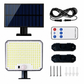 ☀️ Lampe Solaire Murale Extérieure à Détecteur de Mouvement & Télécommande – Étanche, 3 Modes, Conception Séparée, pour Cour & Garage