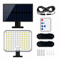 ☀️ Lampe Solaire Murale Extérieure à Détecteur de Mouvement & Télécommande – Étanche, 3 Modes, Conception Séparée, pour Cour & Garage
