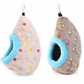 🐦 OFFRE LIMITÉE : -50 % 🥚 Nid suspendu en coton pour oiseaux, forme d’œuf, polaire double épaisseur, refuge chaud pour l’hiver