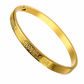 🌸 -50% ! ✨ Bangle en acier titane plaqué or 18K – Finition miroir éclatante, gravure de lettres délicate & acier premium anti-oxydation – Élégance hypoallergénique pour un port quotidien 💛